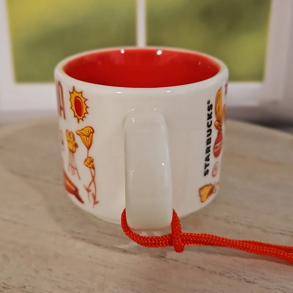STARBUCKS California 'Been There' Series espresso ornament cup Across The Globe